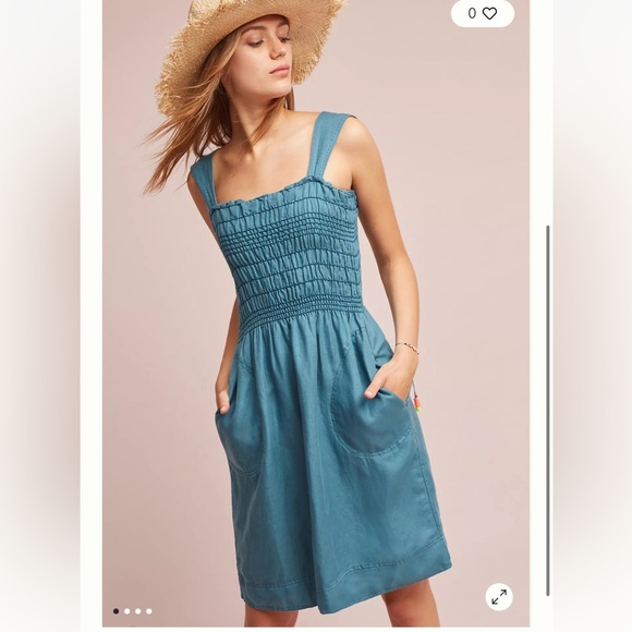 MAEVE Anthropologie Carlie Smocked Dress - Picture 1 of 8
